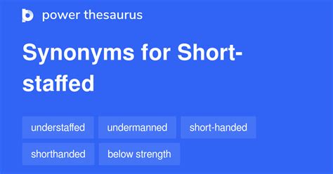 fully staffed synonym.
